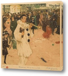   Постер Середина Великого поста, Карнавал в Париже, 1909