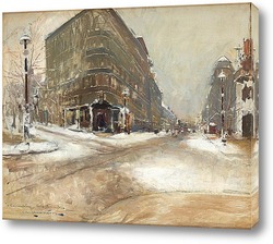   Картина Зима в Париже