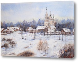   Картина Спасо-Архангельская церковь города Тутаев