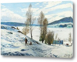   Картина Зима в Однес, Норвегия
