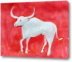   Постер Белый бык