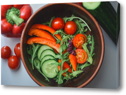   Постер Салат из свежих овощей