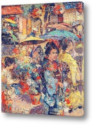   Постер Цветочный рынок, Нагасаки