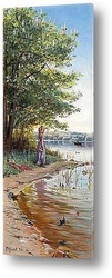   Картина У озера Эсрум в Фреденсборге