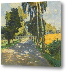   Картина Деревьев вдоль дороги в Брунталь