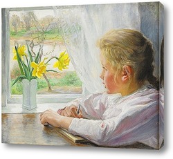   Картина Девочка у окна