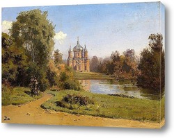   Картина Церковь на озере