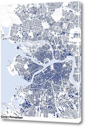   Картина Карта Санкт-Петербурга
