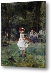   Постер Девочка с утками