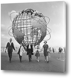   Постер Посещение Всемирной выставки,1964г.