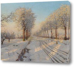   Картина Зимний закат