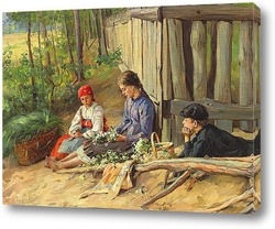   Картина Дети, плетущие венок