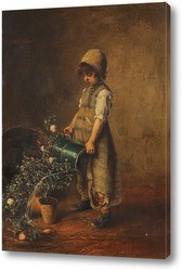   Картина Маленький садовник. 1880