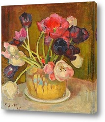   Постер Натюрморт с тюльпанами, 1915