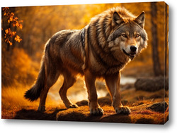   Постер волк