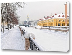   Постер Крюков канал. Утренний снегопад.