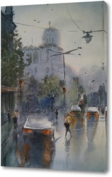   Постер Дождь в городе