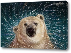   Постер Белый медведь