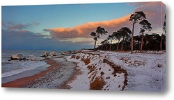   Постер Балтийский берег зимой