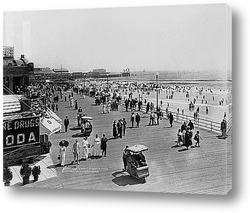    Купающиеся на пляже,Атлантик-Сити,1915г.