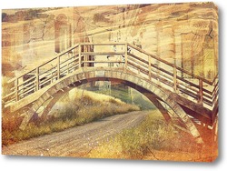   Постер Деревянный мостик