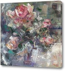   Картина розы, купленные в дождь