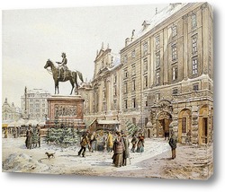   Картина Рождественский базар в Вене