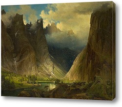   Картина Долина Romsdalen, 1857