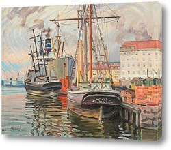   Картина Гавань в Хельсинки