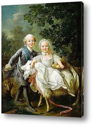   Постер Граф Артуа и Клотильда Французская