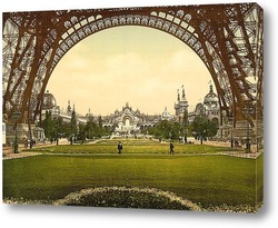  Постер Марсово поле, 1900, Париж, Франция