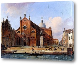   Картина Джованни и Паоло и памятник Бартоломео Коллеони
