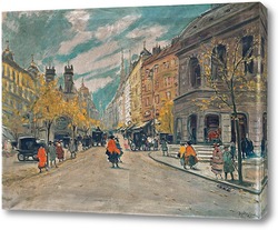  Зимняя уличная сцена, 1913