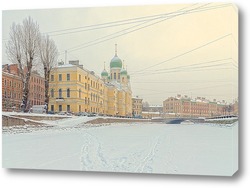   Постер Канал Грибоедова и Исидоровская церковь.