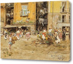   Картина Вико Гротта и Вико Форно, Санта Лючия Веччиа, Неаполь
