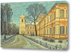   Постер Во дворе Александро-Невской лавры.