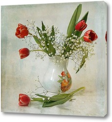   Постер Первые тюльпаны