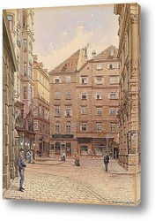   Картина Вена.Переулок Наглергассе