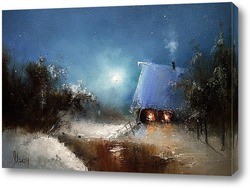   Картина Зимняя избушка 