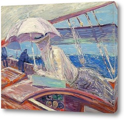   Постер Мадам Эллё на борту яхты "Птица"
