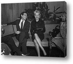   Постер Мерелин Монро с Милтоном Грином,1956г.