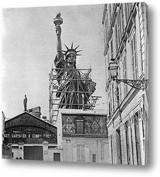   Постер Статуя Свободы в Париже перед отправкой в США,1887г.