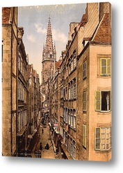    Гранд-стрит, Сен-Мало, Франция. 1890-1900 гг