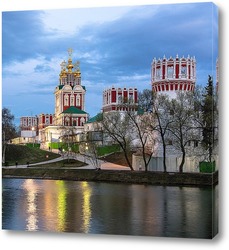   Постер Новодевичий монастырь на закате дня
