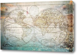   Постер Карта Земли