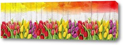   Постер Тюльпаны и краска