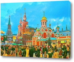   Постер Казанский собор на Красной площади.