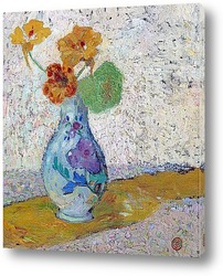   Постер Три цветка в вазе