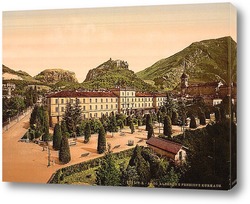   Постер Альберго, общий вид, Озеро Гарда, Италия