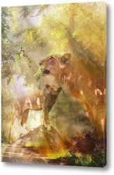   Постер Пара львов